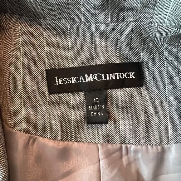 NWT! Jessica McClintock single button grey blazer - Picture 6 of 10